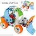 JieTengFei Building Toys Stacking Blocks Cars Airplane DIY Kits to Build 5-in-1 STEM Toys Creative Stacking 132Pcs Education Construction Engineering Gifts for Kids Boys and Girls Toys 132 Pcs B079DQS4CT